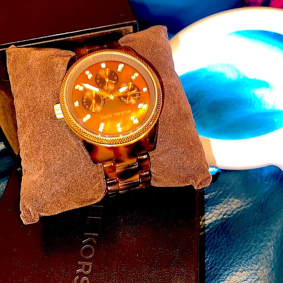 ***VINTAGE*** Michael Kors Tort Ritz Women's Watch ⌚️ № 5038 - Picture 3 of 17